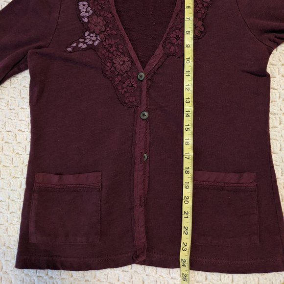 Eddie Bauer Embroidered Floral Cardigan - Picture 4 of 9